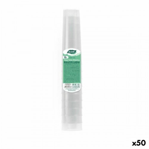 Algon genanvendelige engangskopper - gennemsigtig, 330 ml, 50 stk (10 dele)