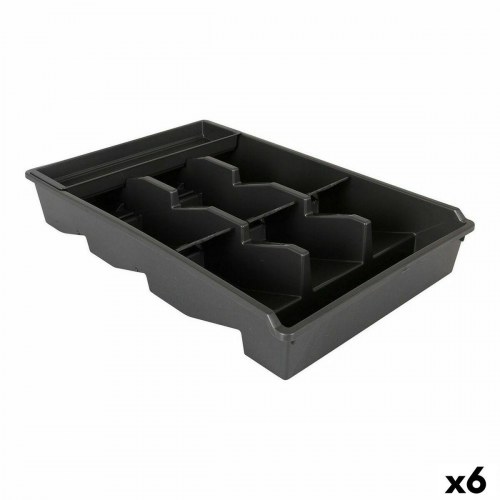 Tontarelli Bella Plus bestikholder, sort - 43,6 × 28,7 × 7,13 cm (6 stk.)