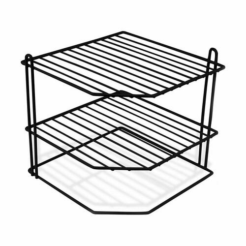 Tallerkenstativ Confortime hjørneskab Sort 22 x 22 x 25 cm (8 enheder)