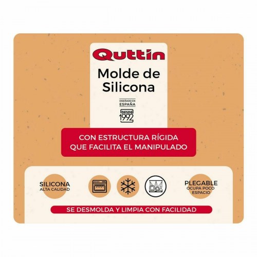 Quttin bageform i silikone, stiv - 31 × 28,5 × 5,3 cm (8 stk.)