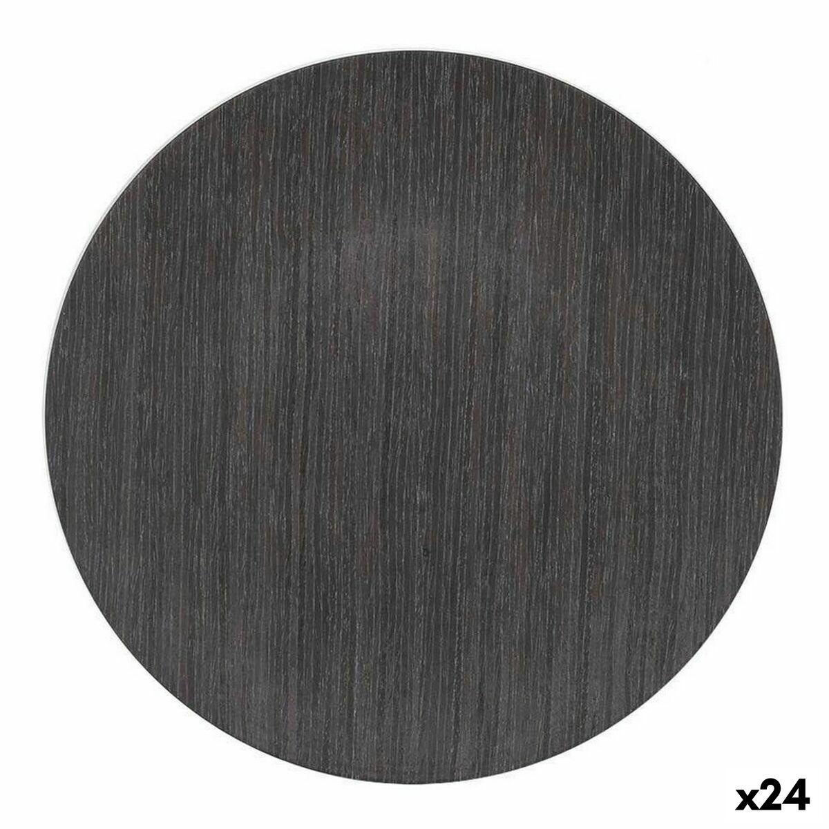 Underkop PVC Træ Mørk Ø 33 cm (24 enheder)