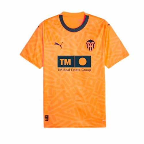 Puma Valencia CF 3rd Kit 23/24 fodboldtrøje til mænd, kortærmet, Orange - L