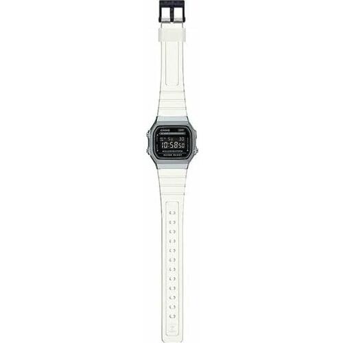 Unisex ur Casio VINTAGE COLLECTION - TRANSPARENT BAND - BLACK Sort Sølvfarvet (Ø 36 mm)