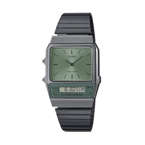 Casio unisex armbåndsur AQ-800ECGG-3AEF - retro duo-display, 40/32 mm
