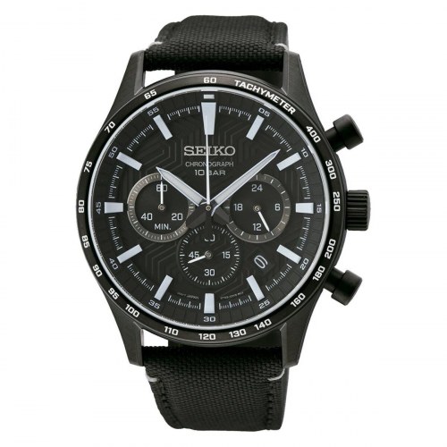 Seiko SSB417P1 herreur - sort kronograf til mænd