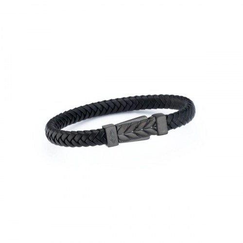 AN Jewels armbånd til mænd - AA.P256LBKK.M læder-look, sort