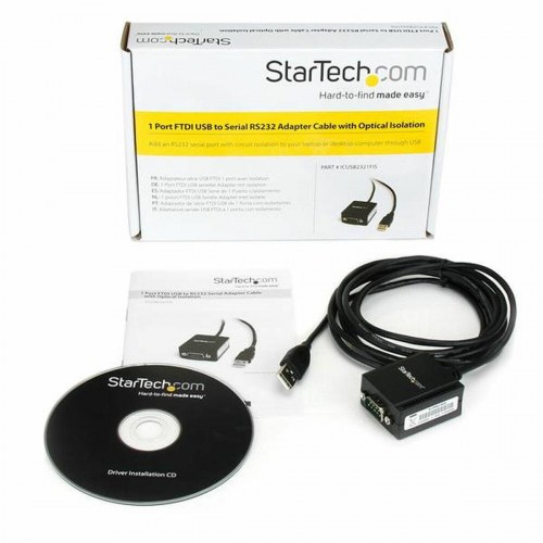 USB-kabel til RS232 adapter - StarTech ICUSB2321FIS, sort