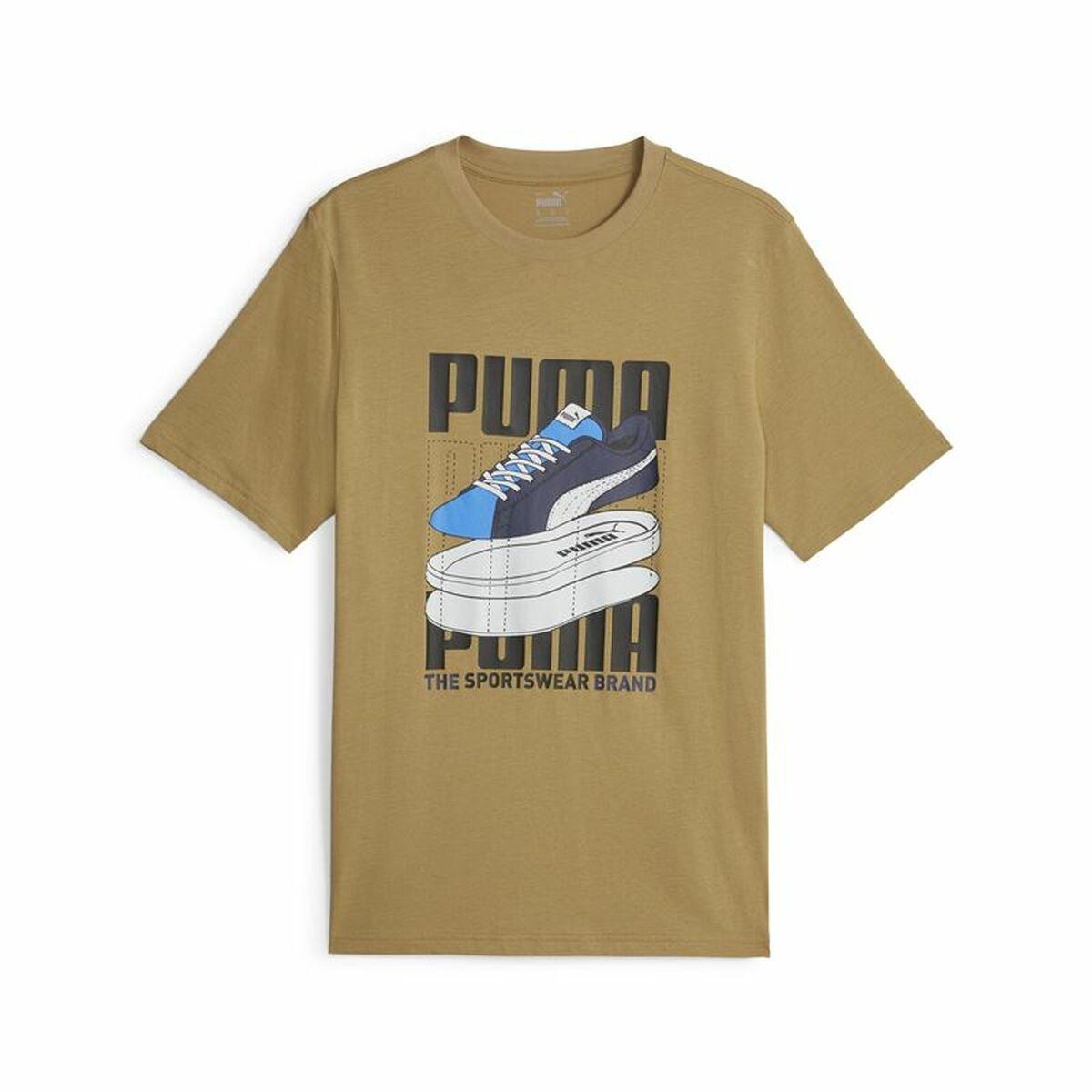 Kortærmet Shirt Til Mænd Puma Graphiccs Sneaker Brun