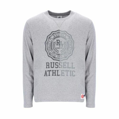 Langærmet T-shirt til Mænd Russell Athletic Collegiate Lysegrå S