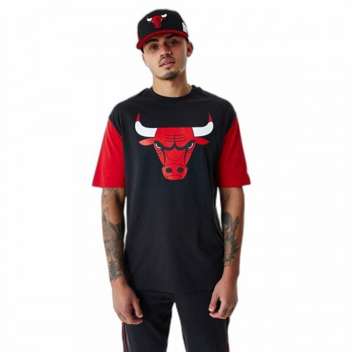 Kortærmet T-shirt til Mænd New Era NBA Colour Insert Chicago Bulls Sort - L