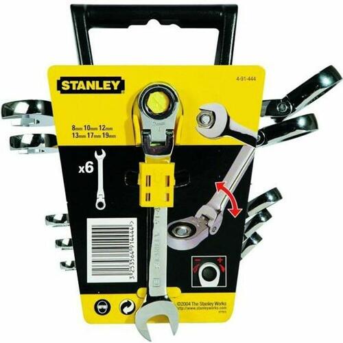 Combination spanner set Stanley 181a.25cpepb 8-19 mm 6 Dele