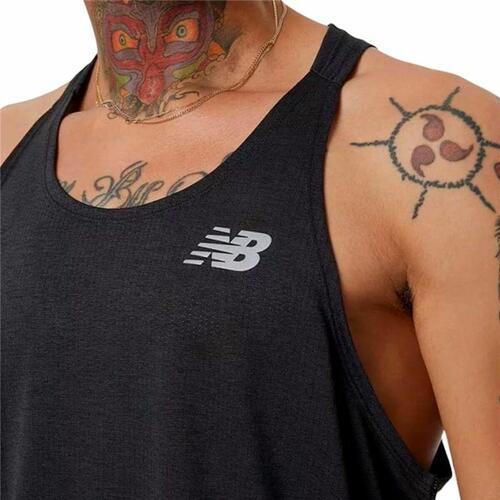 Tank top mænd New Balance Impact Run Sort S