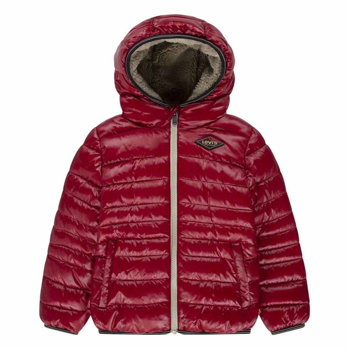 Sportsjakke Til Børn Levi\' Sherpa Lined Mdwt Puffer Rhythmic Mørkerød