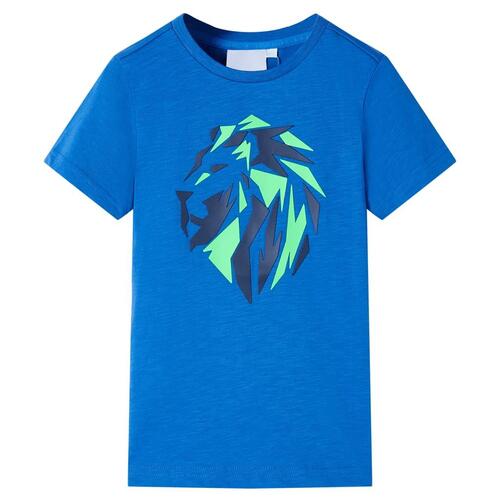 T-shirt til børn str. 104 blå