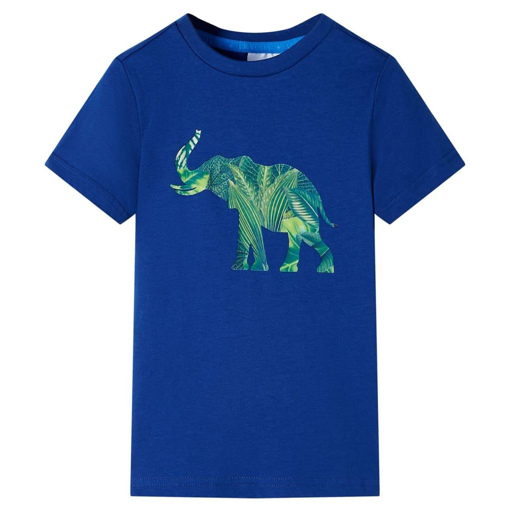 T-shirt til børn str. 104 mørkeblå
