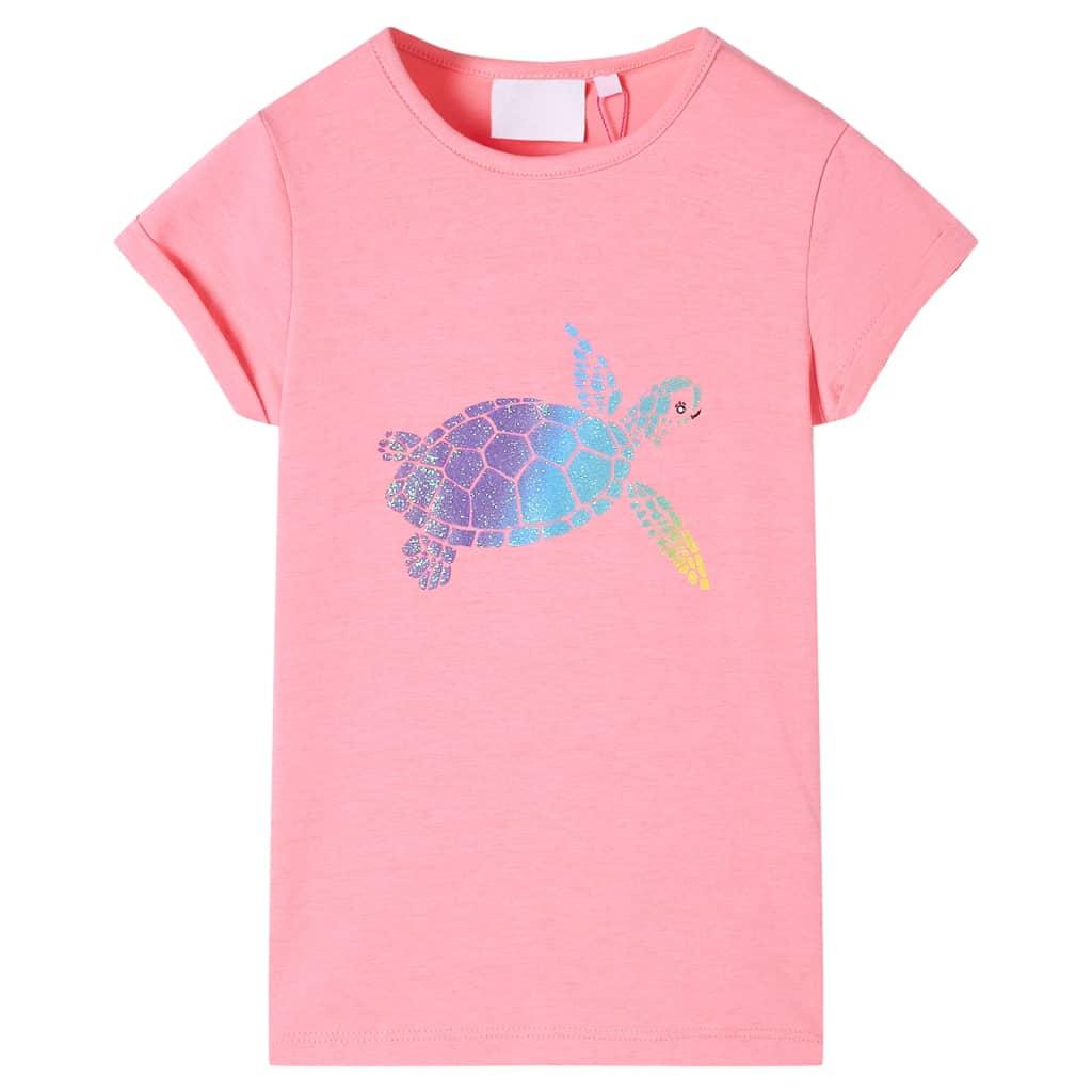 T-shirt til børn str. 92 lyserød