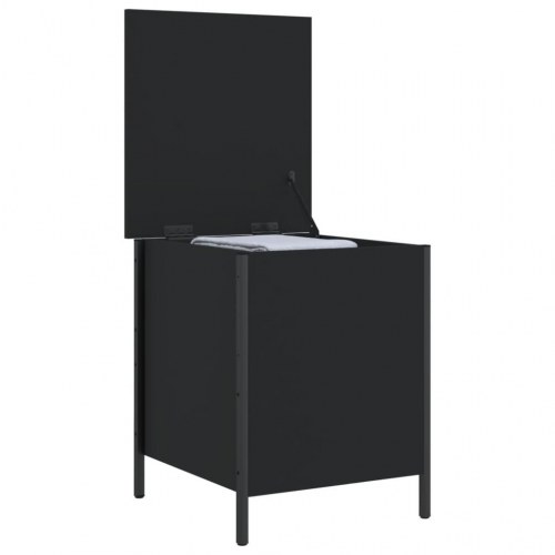 Opbevaringsbænk 40x42,5x50 cm konstrueret træ sort