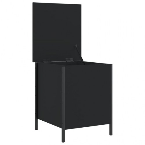 Opbevaringsbænk 40x42,5x50 cm konstrueret træ sort