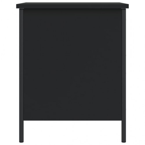 Opbevaringsbænk 40x42,5x50 cm konstrueret træ sort