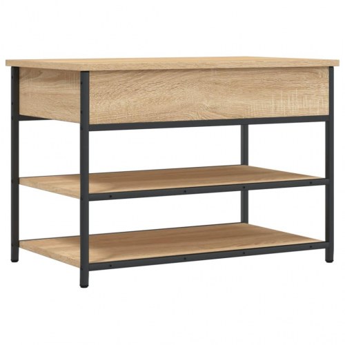 Skobænk 70x42,5x50 cm konstrueret træ sonoma-eg