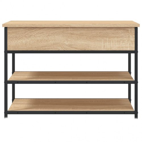 Skobænk 70x42,5x50 cm konstrueret træ sonoma-eg