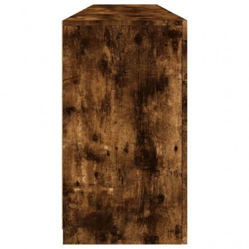 Skænk med LED-lys - 164 × 37 × 67 cm, røget egetræsfarve
