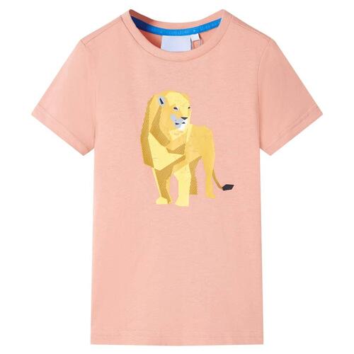 T-shirt til børn str. 104 lys orange