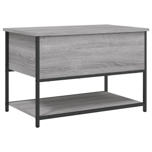 Opbevaringsbænk 70 × 42,5 × 47 cm - konstrueret træ, grå sonoma-eg