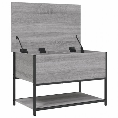 Opbevaringsbænk 70 × 42,5 × 47 cm - konstrueret træ, grå sonoma-eg