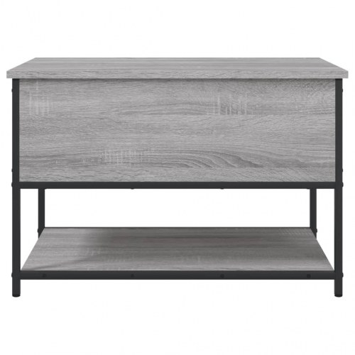Opbevaringsbænk 70 × 42,5 × 47 cm - konstrueret træ, grå sonoma-eg