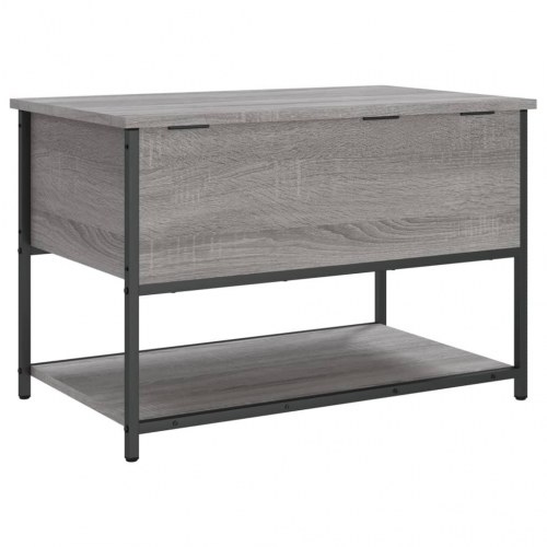 Opbevaringsbænk 70 × 42,5 × 47 cm - konstrueret træ, grå sonoma-eg