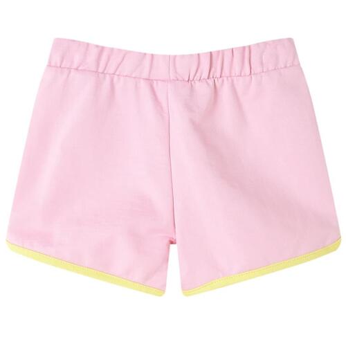 Shorts til børn str. 92 med kant lyserød