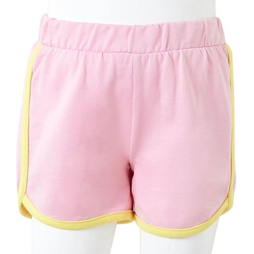 Shorts til børn str. 92 med kant lyserød