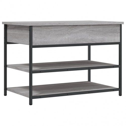 Skobænk med opbevaring 70 × 42,5 × 50 cm - grå sonoma-eg