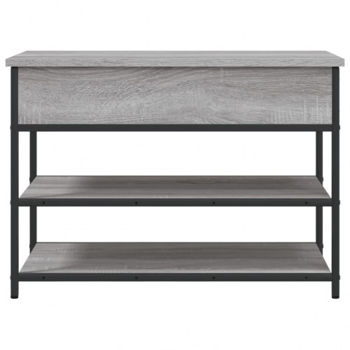 Skobænk med opbevaring 70 × 42,5 × 50 cm - grå sonoma-eg