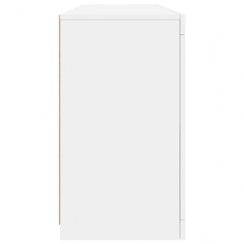 Skænk med LED-lys 163x37x67 cm hvid