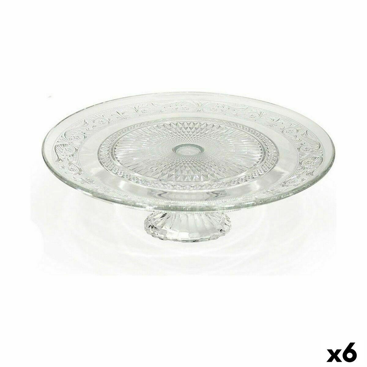 Kage og sandkage fad La Mediterránea Glas 33 x 33 x 9,5 cm (6 enheder)