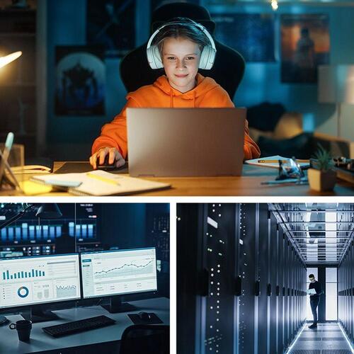 System til Uafbrydelig Strømforsyning Interaktivt UPS Qoltec 53770 900 W