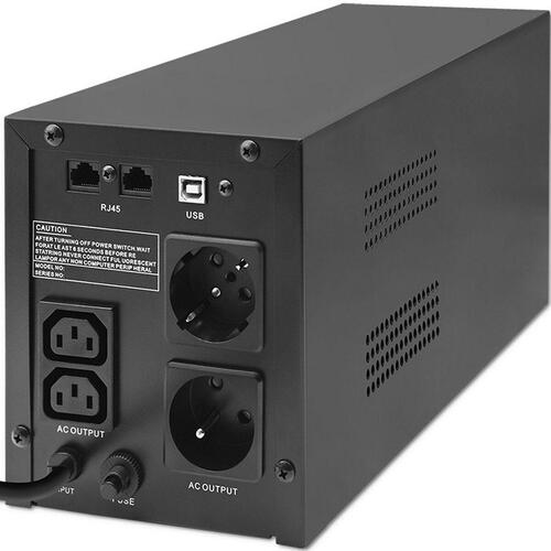 System til Uafbrydelig Strømforsyning Interaktivt UPS Qoltec 53770 900 W
