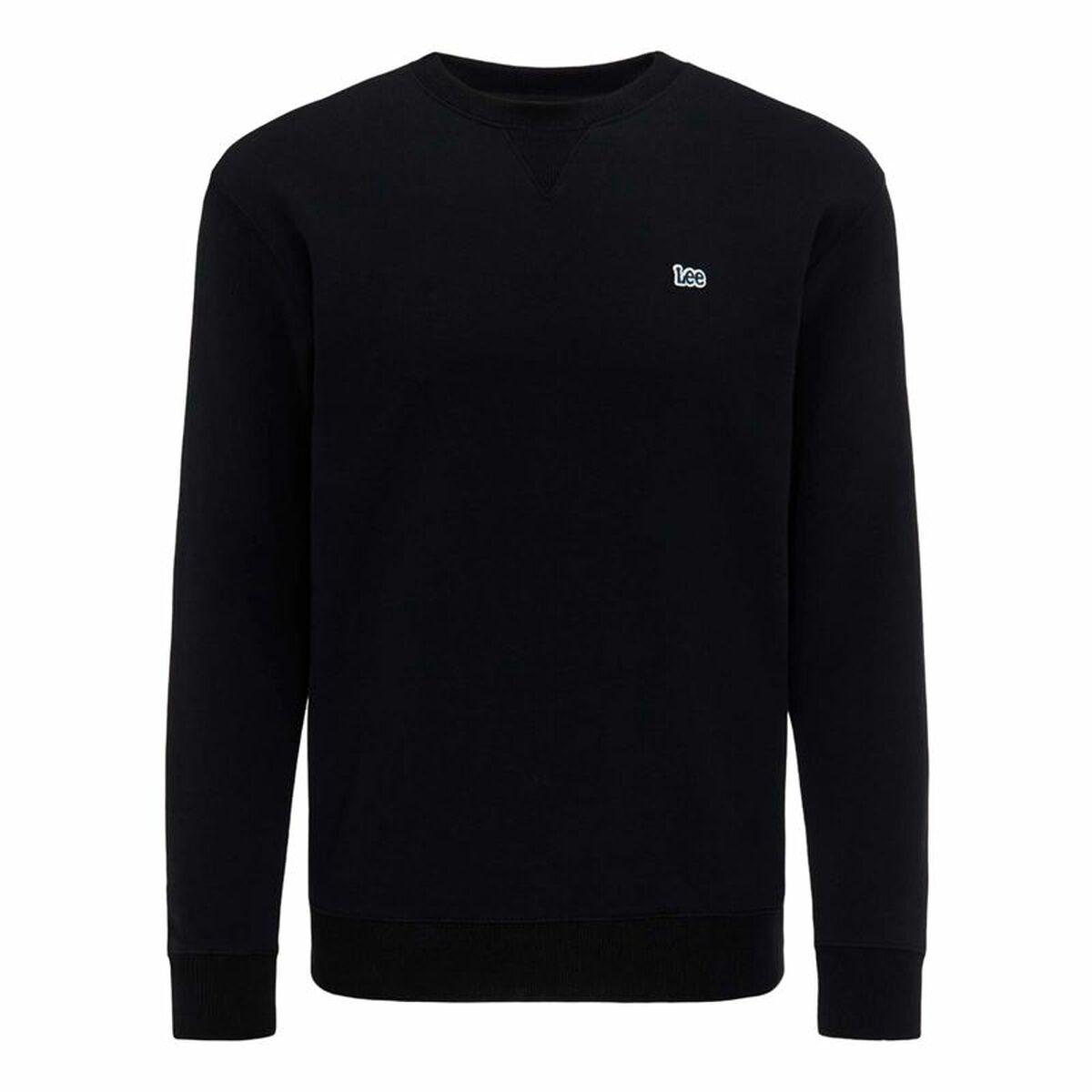 Sweaters Uden Hætte Til Mænd Lee Plain Crew Sort M