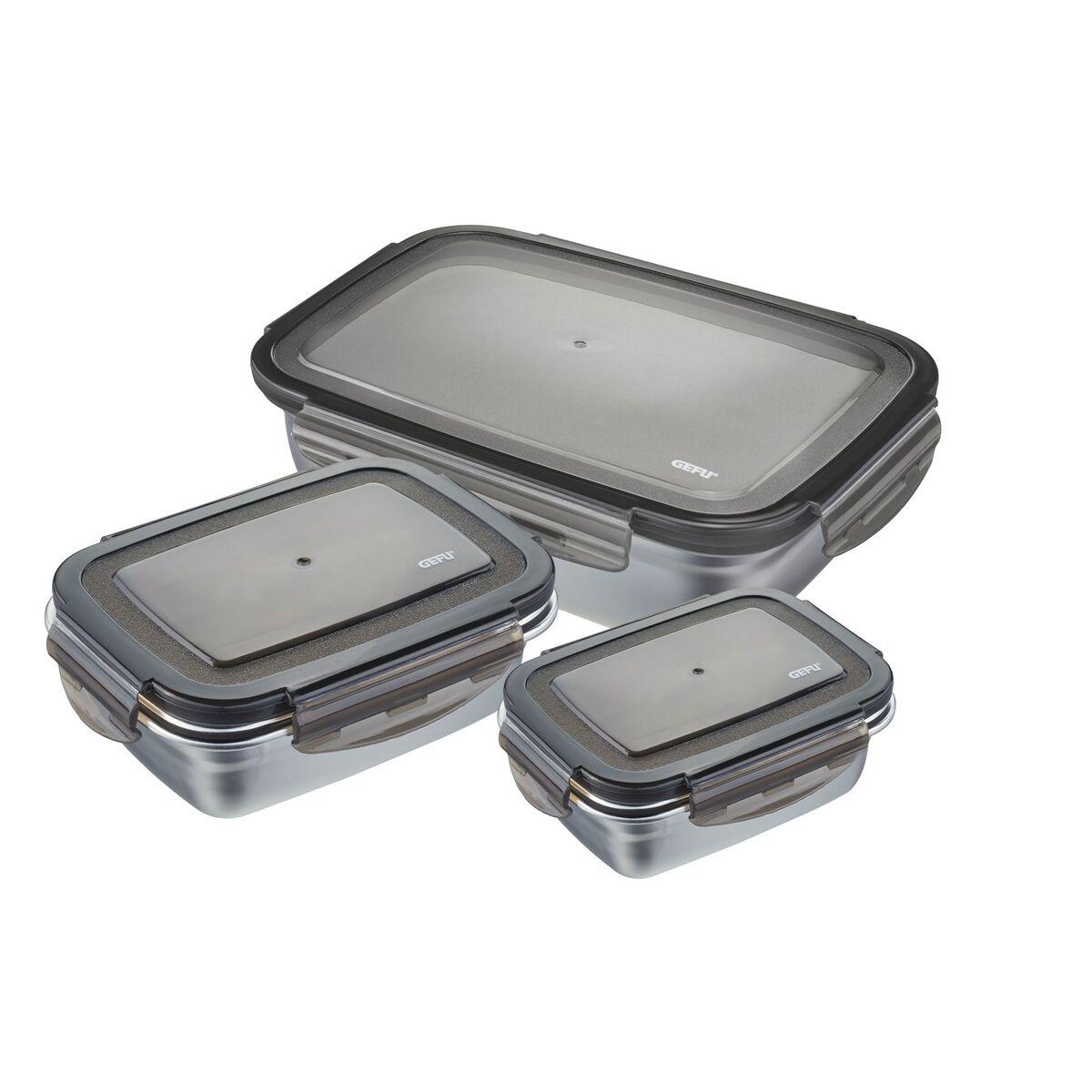 Madkassesæt Gefu G-89522 Rustfrit stål (3 enheder)