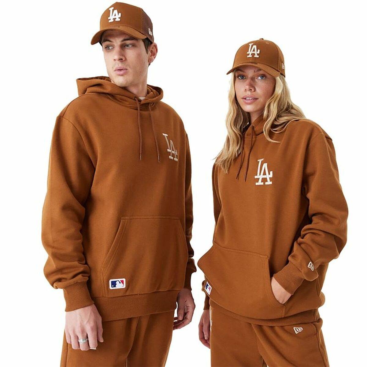 Unisex Hættetrøje New Era League Essentials La Dodgers Okker L