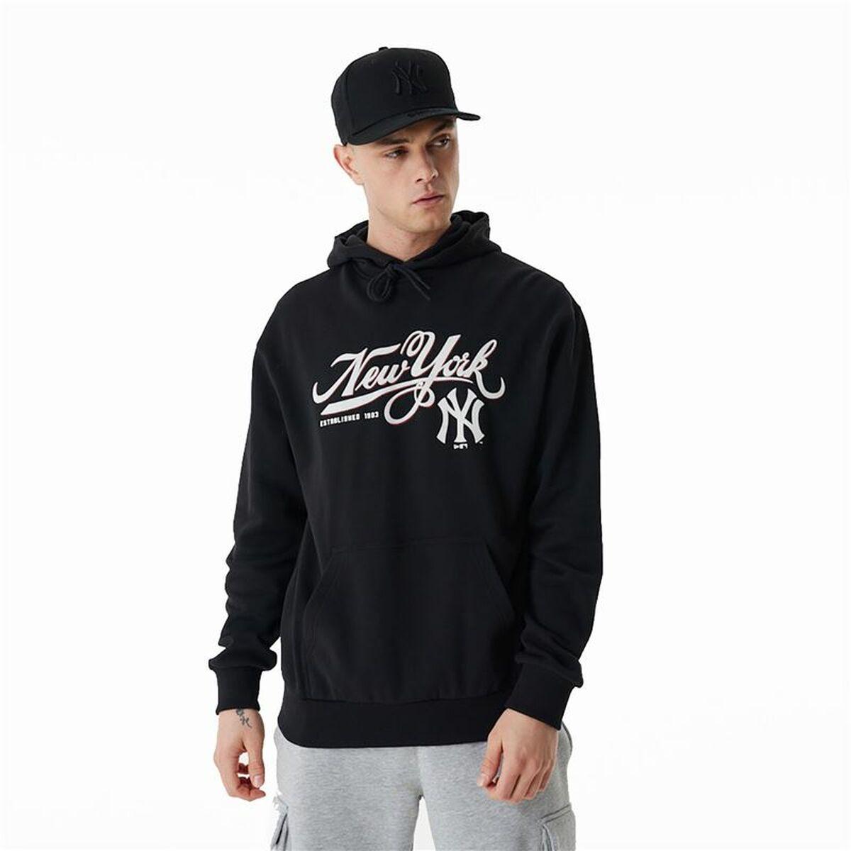 Unisex Hættetrøje New Era Mlb Retro Graphic New York Yankees Sort M