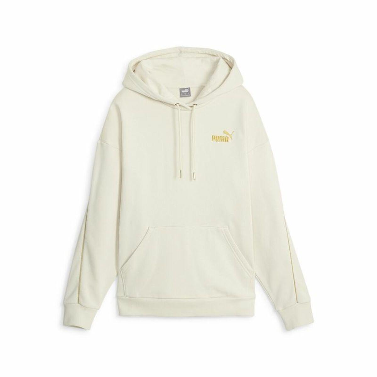 Hættetrøje Til Kvinde Puma Ess+ Minimal Gold Beige