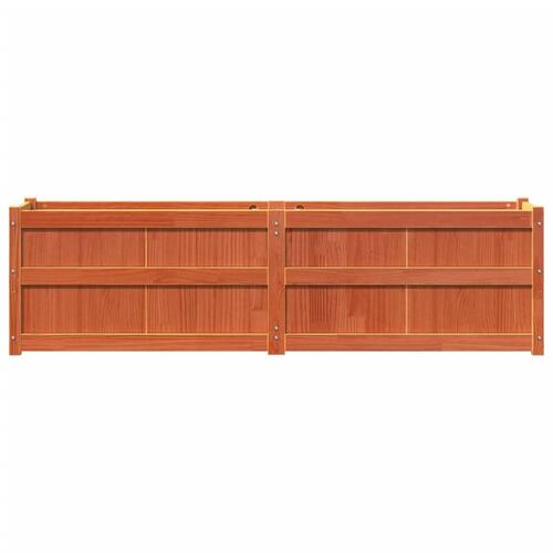 Plantekasse 180x50x50 cm massivt fyrretræ gyldenbrun