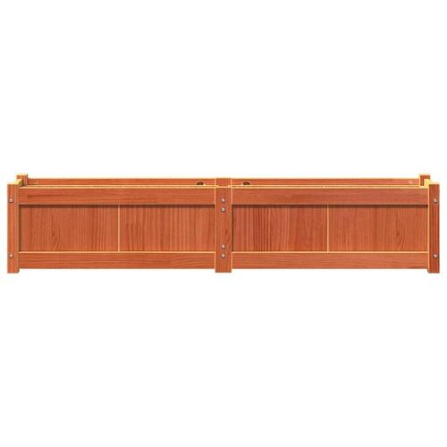 Plantekasse 150x31x31 cm massivt fyrretræ gyldenbrun