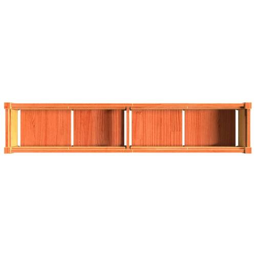 Plantekasse 150x31x31 cm massivt fyrretræ gyldenbrun