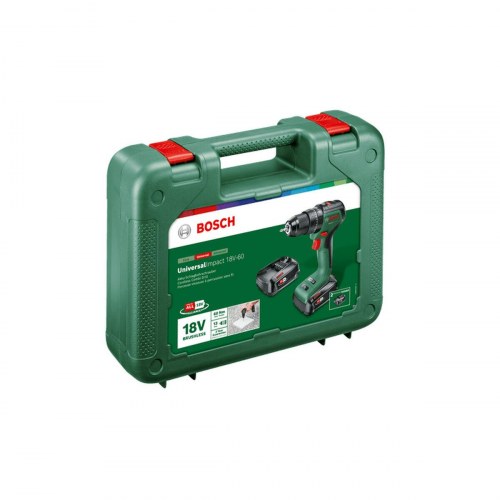 Bosch UniversalImpact 18V60 - slagboremaskine 18 V, 60 Nm (2x 2,0 Ah)