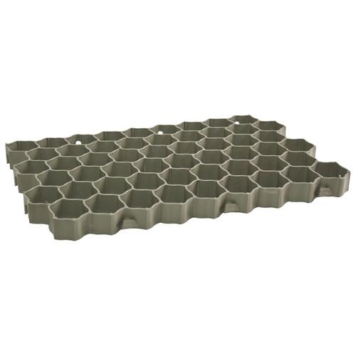 Græsarmering 16 stk. 60x40x3 cm plast grøn