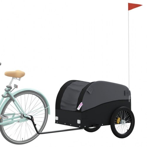 Cykelanhænger 45 kg i jern - sort